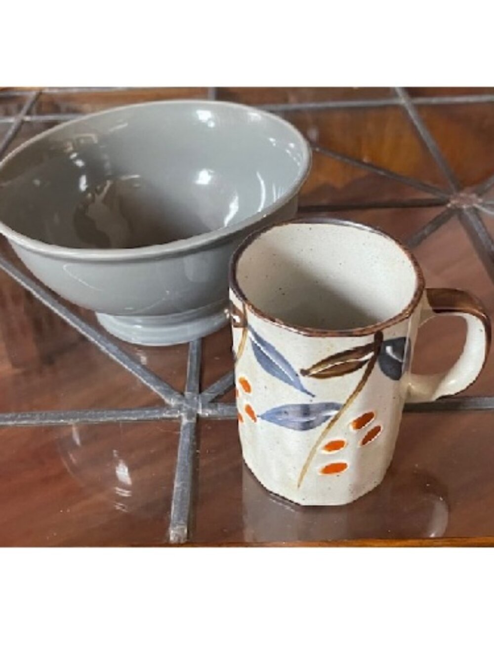 1970 Otagiri Stoneware Mug and BHG Stoneware Bowl